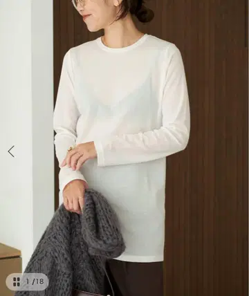 Plage LIGHT SHEER LONG 셔츠