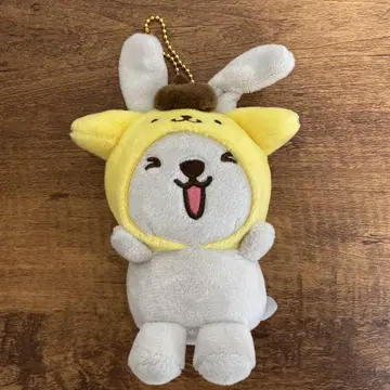 라비트 래피 산리오 콜라보 폼폼푸딩 봉제 인형 키링