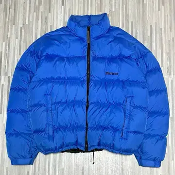 기무라 타쿠야 착용 Marmot 마모트 다운 자켓 두툼한 블루 L 사이즈