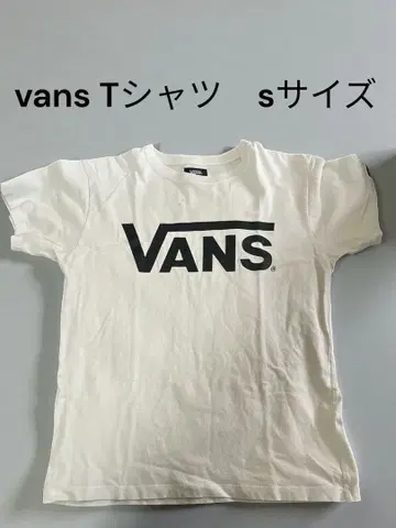 VANS 화이트 T셔츠 S 사이즈
