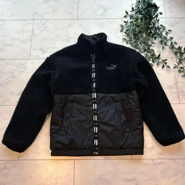 PUMA 플리스 자켓 블랙