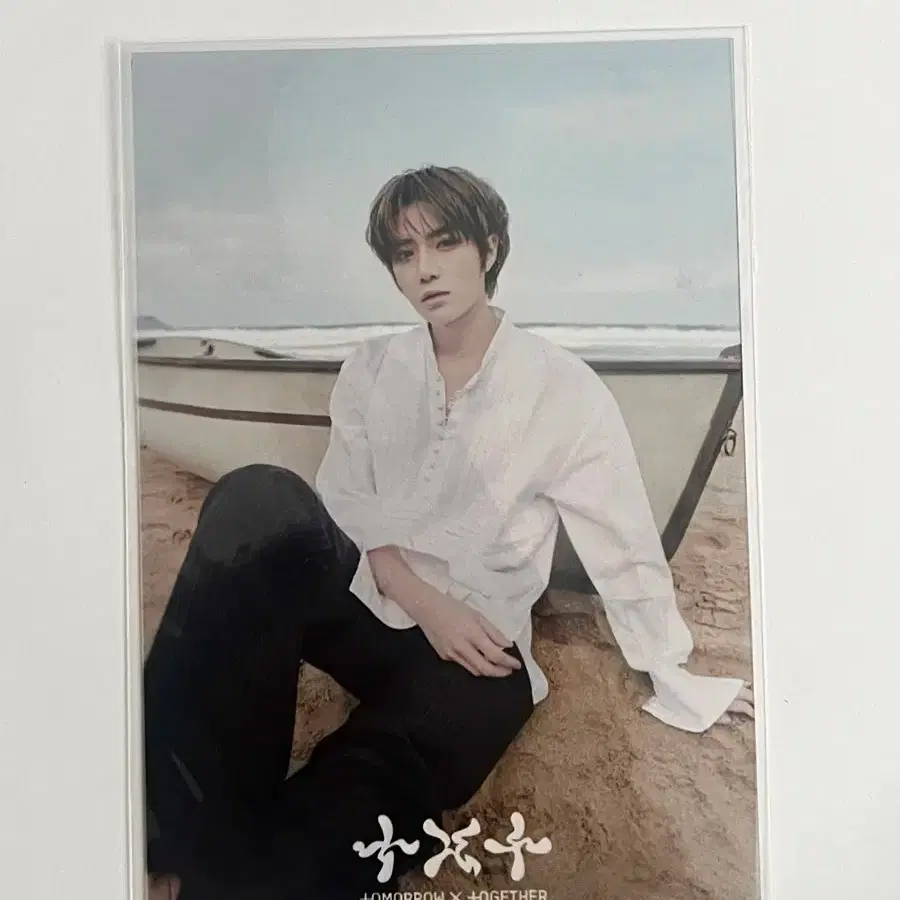 TXT Beomgyu Choi Beomgyu Aladin pre-order benefit semi-transparent postcard