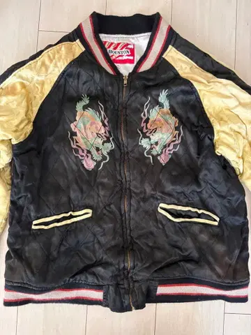 HOUSTON 스카잔 드래곤 자수 일본 지도