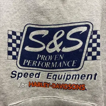 HARLEY-DAVIDSONS S&S 후드티 USA제 Hanes 고마시오