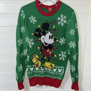 미키마우스 크리스마스 니트 스웨터