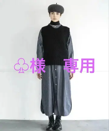 Cion French bull 울 니트 베스트