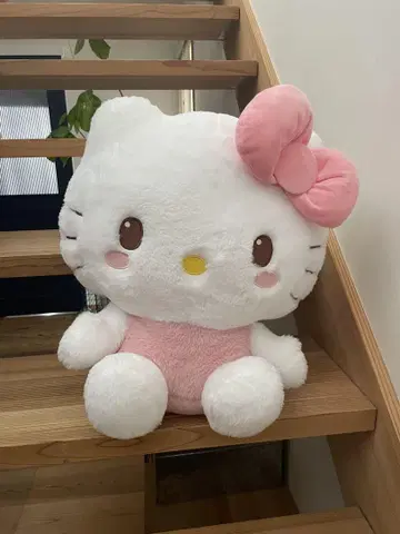 헬로키티 봉제 인형 빅 핑크 새상품 미사용