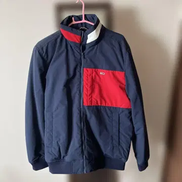 택 포함 새상품 TOMMY JEANS 네이비/레드 점퍼 M
