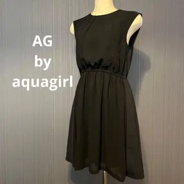 AGbyaquagirl 블랙 슬리브리스 원피스 S 사이즈