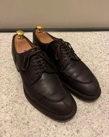 REGAL 다크 브라운 가죽 드레스 슈즈 24.5cm