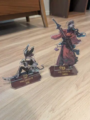 FF14 직업 아크릴 스탠드 사무라이 음유시인 2종 세트