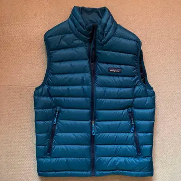 patagonia 다운 베스트 파랑