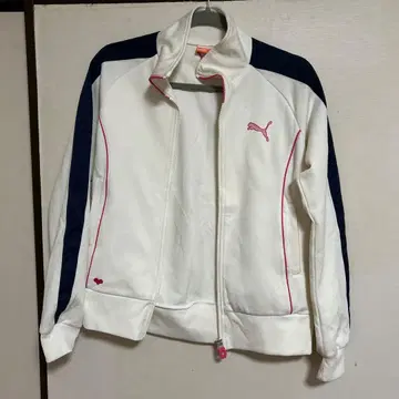 PUMA 화이트 네이비 저지 M