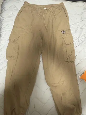 Keboz 베이지 카고 스웨트 팬츠 XXLARGE