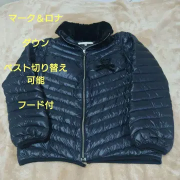 마크&로나 다운 자켓 베스트 절개 가능 2way 후드 부착