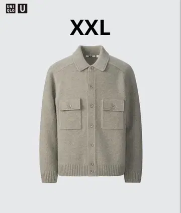 [ UNIQLO U ] 라무 니트 자켓 XXL 베이지