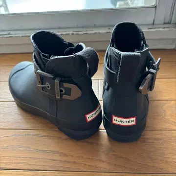 HUNTER 블랙 숏부츠