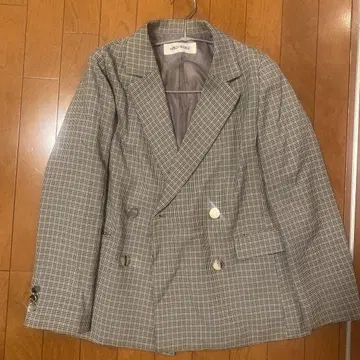 미슈마슈 테일러드 자켓 체크