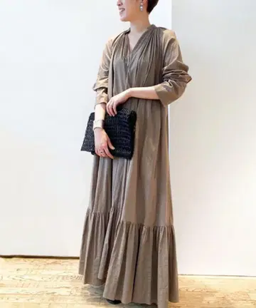 2022 Plage 플라주 론 맥시 원피스 블랙 38