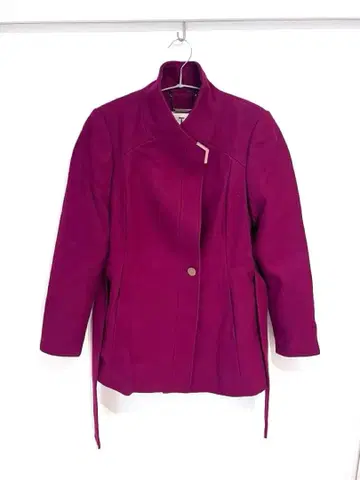 TED BAKER 숏 랩 코트 마젠타