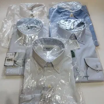 남성용 긴팔 와이셔츠 버튼 다운 M 사이즈 미사용 5장