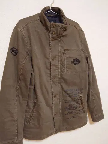 HARLEY DAVIDSON 하레이 밀리터리 자켓 카키 계열