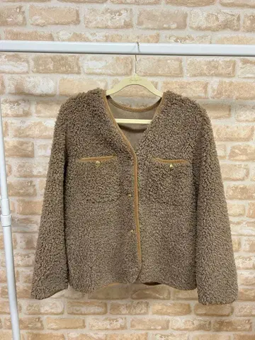 M.deux 엠두 보아 자켓 브라운 코트 점퍼 블루종
