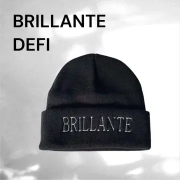 새상품 남성용 자수 로고*BRILLANTE 니트 모자 F 블랙 니트 캡