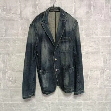 다크 블루 데님 블레이저