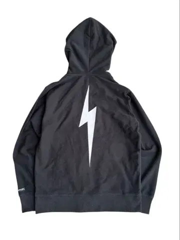 thunder embroidery zip hoodie