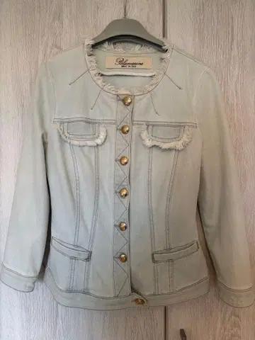 Blumarine 프린지 데님 자켓