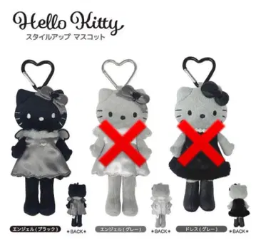 산리오 헬로키티 스타일업 마스코트 엔젤(블랙)