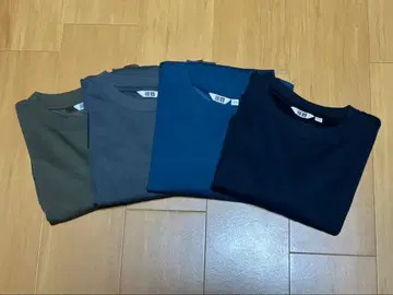 특가 유니클로 칠부 소매 티셔츠 L 4장 세트