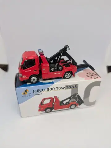 HINO 300 견인 트럭 빨간색 미니카