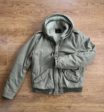 SCOTCH&SODA 카키 후드 부착 자켓 사이즈:L