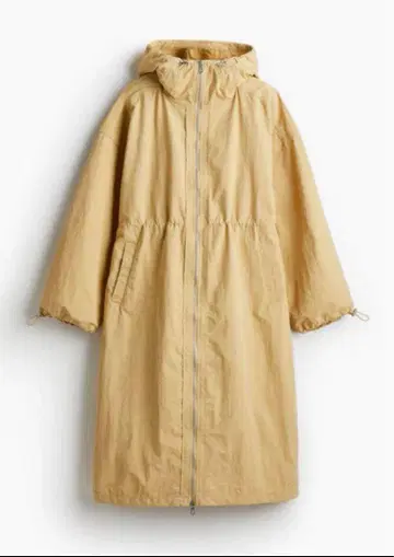 H&M 롱 나일론 후드티 미사용 새상품