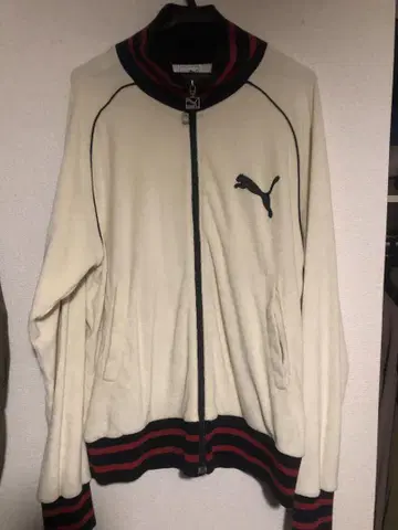 PUMA 집업 자켓 L 사이즈 크림색