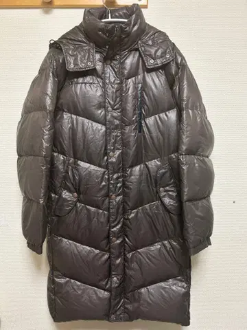 Champion 다크 브라운 롱 다운 자켓