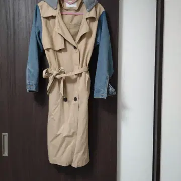 후드 부착 트렌치코트 S 사이즈