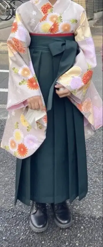 초등학생 졸업식 기모노, 하카마 4점 세트, 하카마