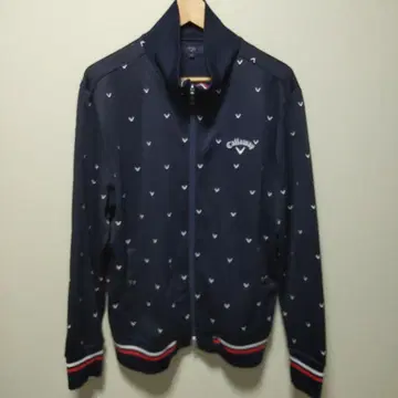 Callaway 네이비 하트 무늬 자켓 LL
