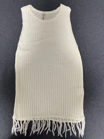 KOOI 23SS 프린지 니트 탱크탑