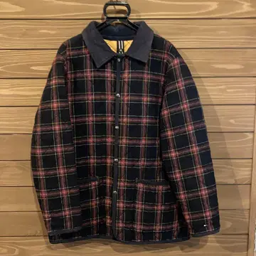 퀼트 자켓 TOMMY HILFIGER 오리지널 버튼 부품 포함 구제 의류