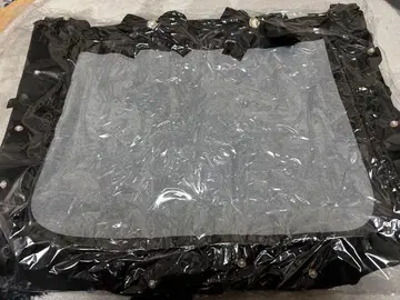 자카마트 이타백 토트백 A3 블랙 무지 프릴 디자인 5주년