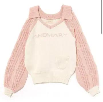 andmary Marie knit tops pink