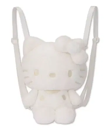 아베일 헬로키티 봉제 인형 백팩 화이트
