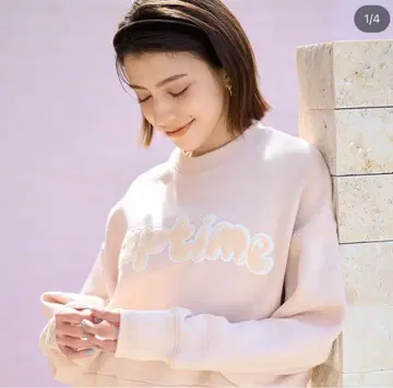 Naptime 와펜 풀오버 SWEAT - PINK (SIZE: S)