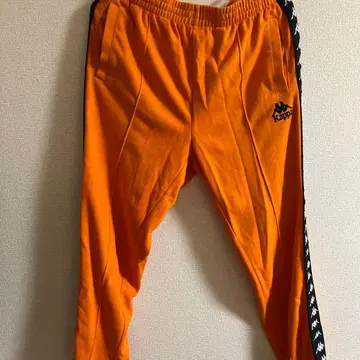 Kappa 오렌지 조거 팬츠 LARGE