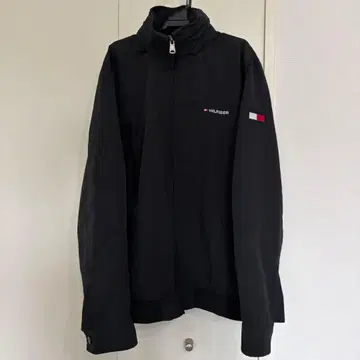 TOMMY HILFIGER 블랙 나일론 자켓 M