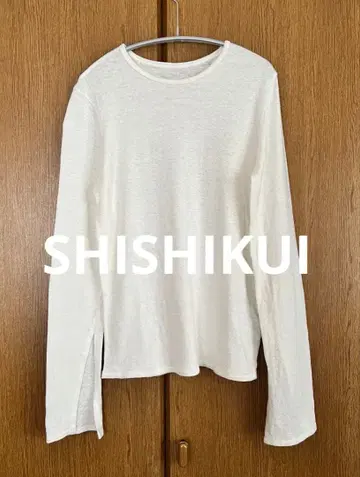 [ 새상품급 ] SHISHIKUI LONG T WHITE 프리 사이즈